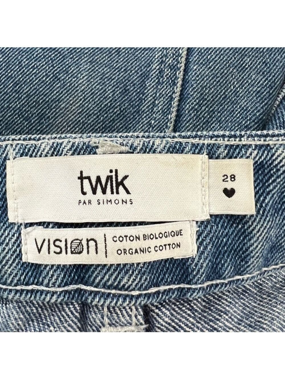 Simons TWIK R&B fit wide leg organic cotton jeans 28 - Picture 11 of 11